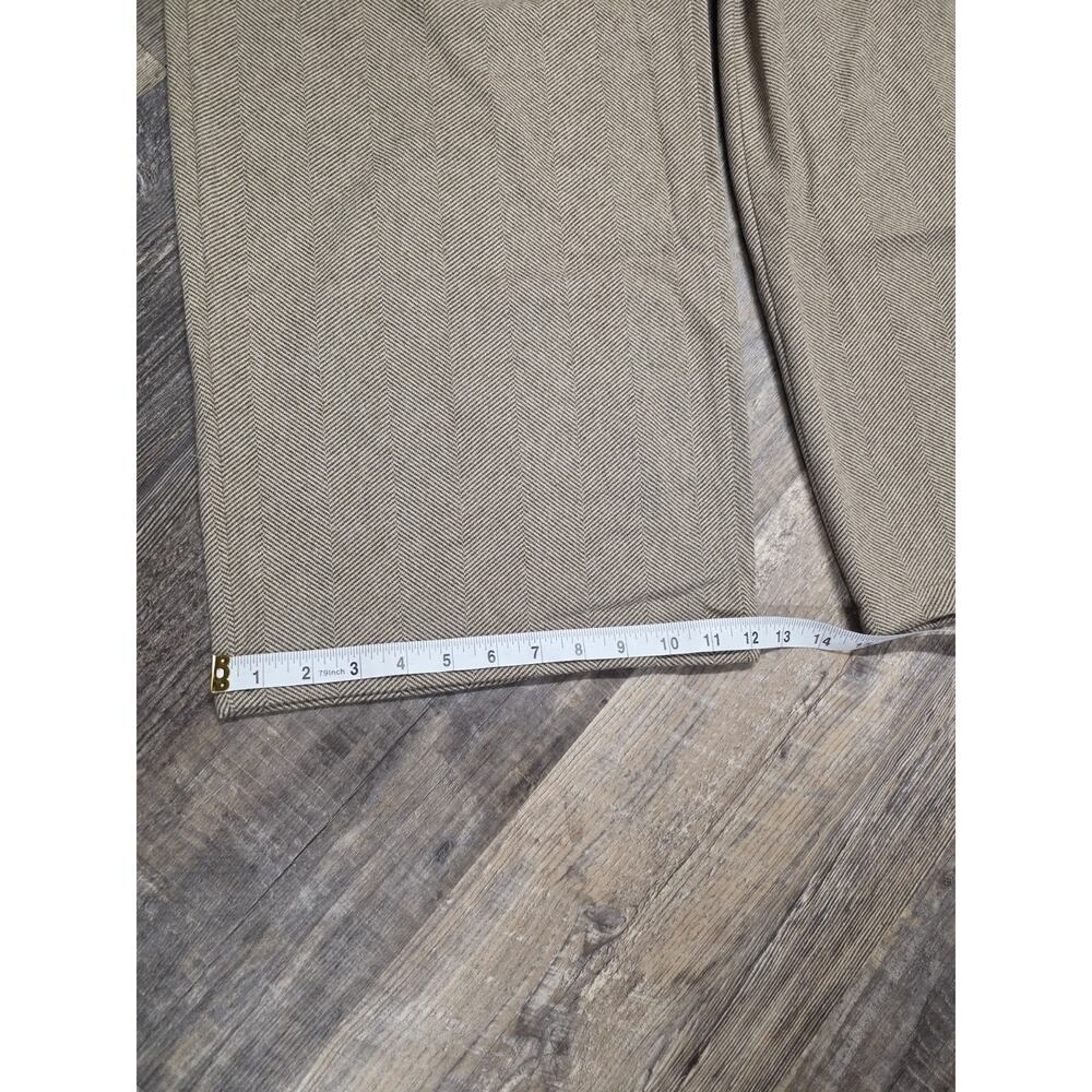 Kistore Womens Pants Size XL Beige Herringbone Wide Leg High Rise NWT - Picture 5 of 10